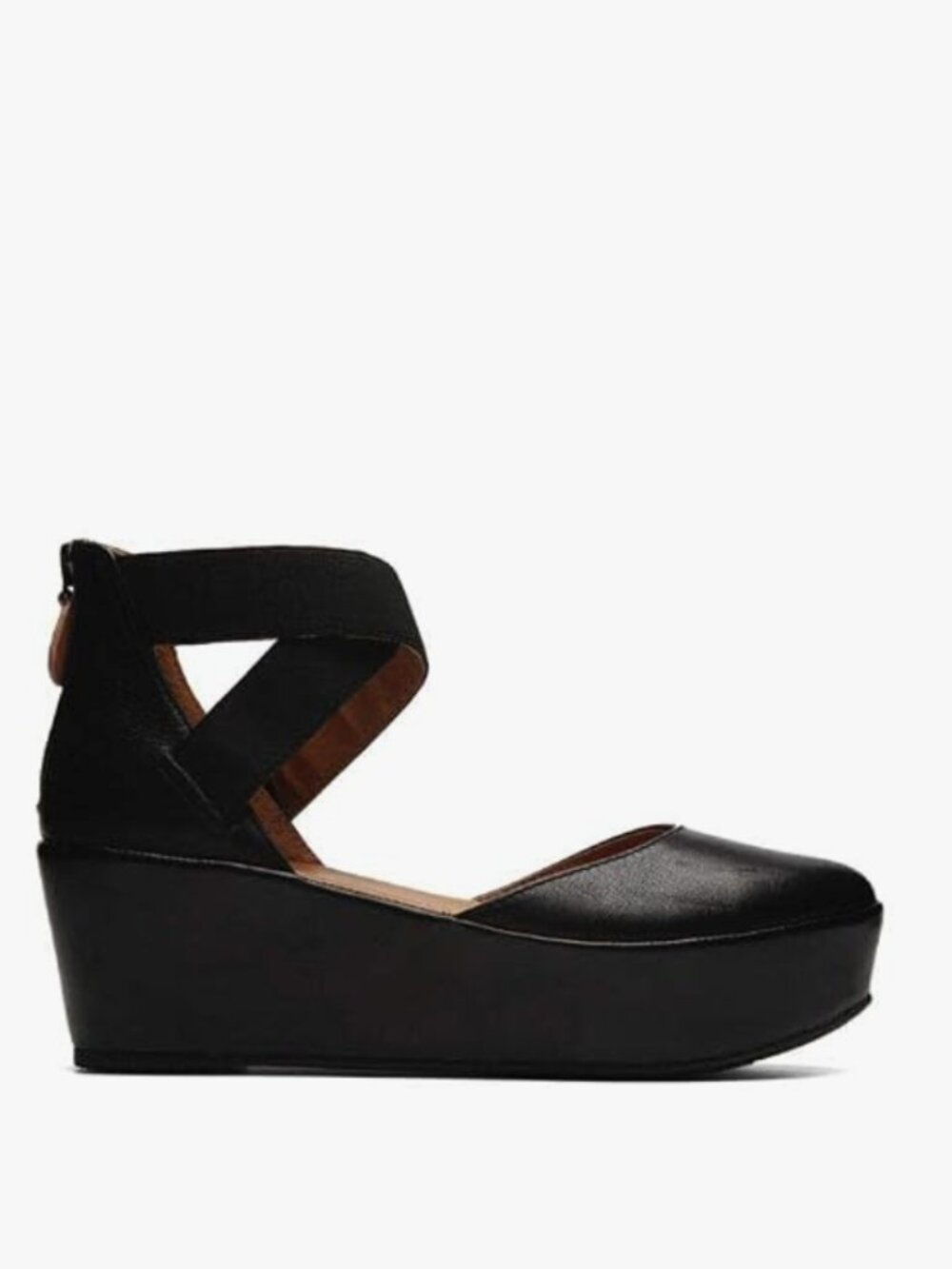 Nyssa Platform Wedge with Elastic Ankle Straps